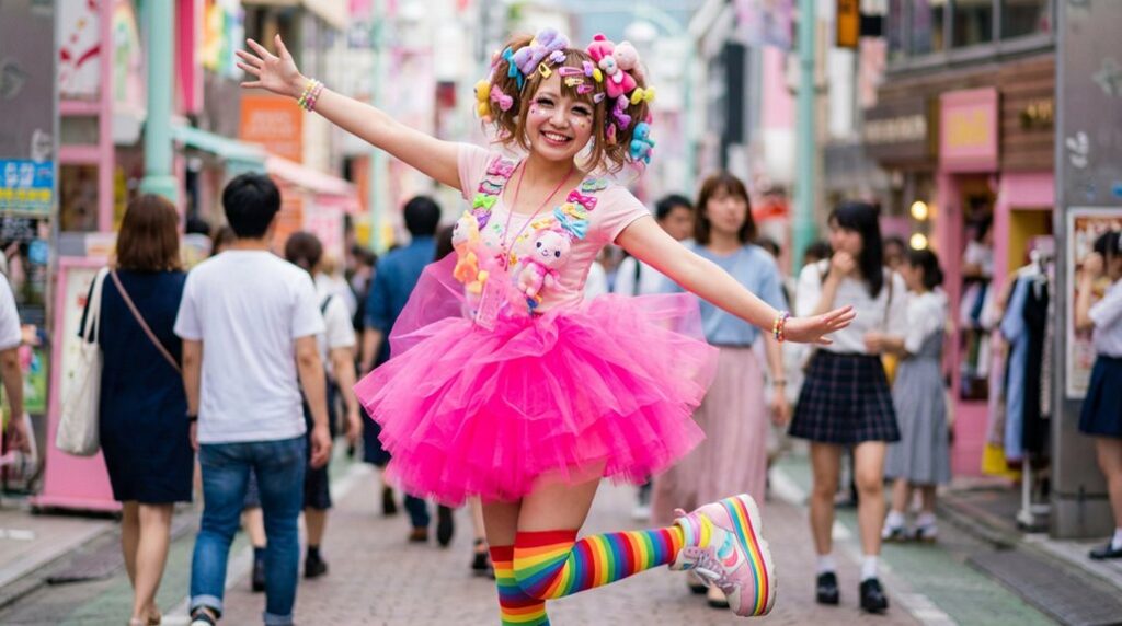 colorful japanese street style