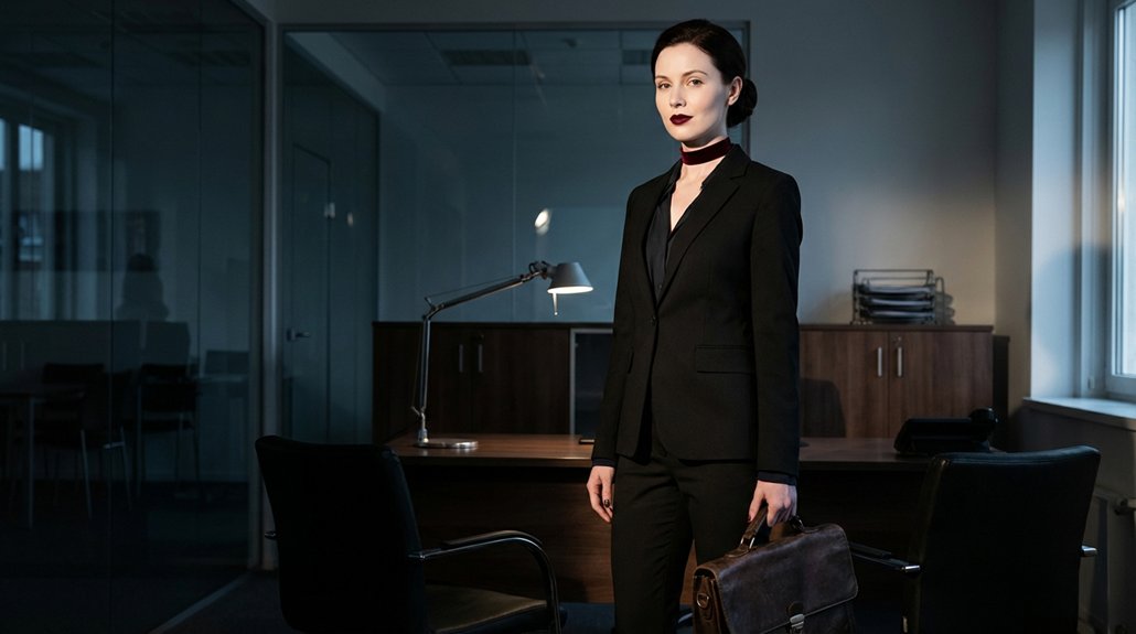 corporate goth professional balance