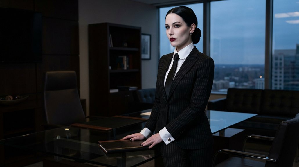 corporate goth style rebellion