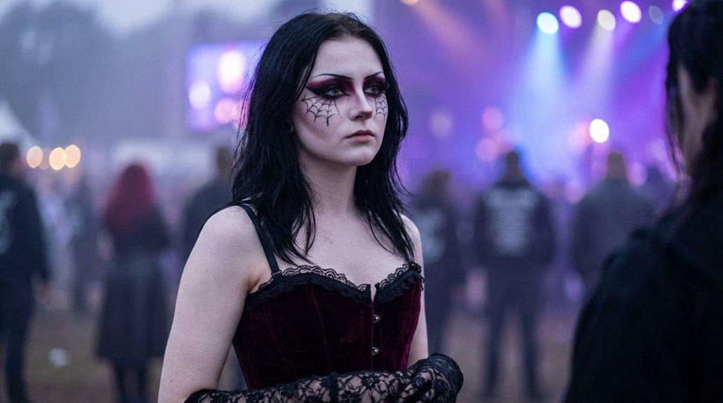 dramatic eyes pale complexion