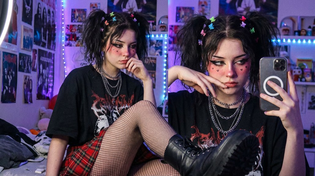 edgy kawaii emo fusion