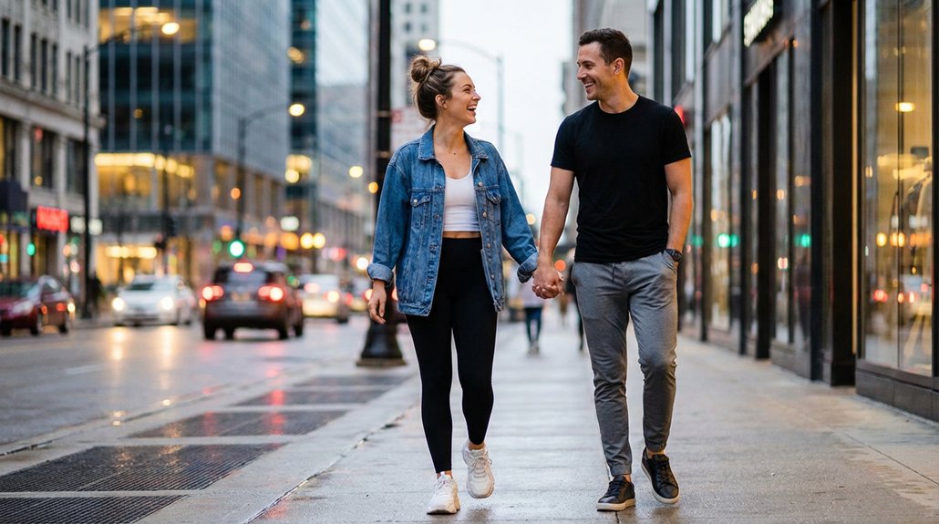 elegant athleisure date styling