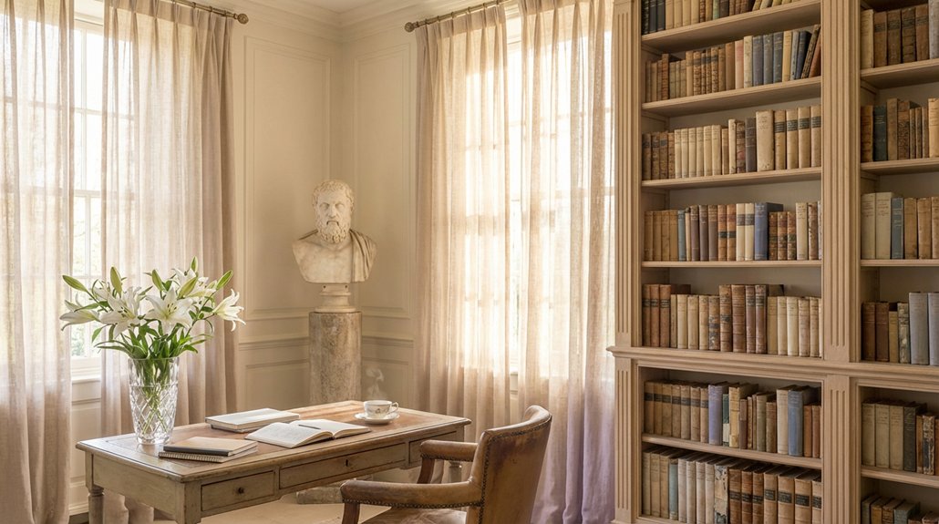 elegant scholarly pastel hues