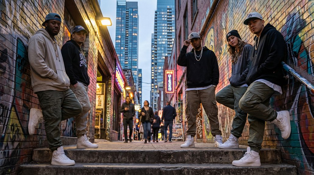 layered oversized urban streetwear