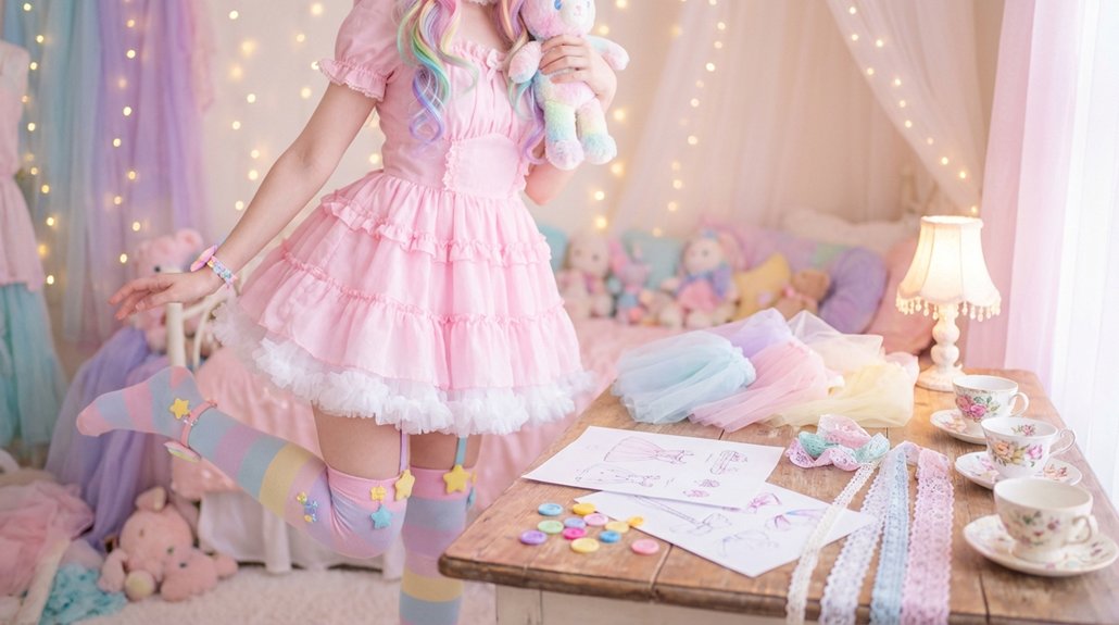 layered pastel fairy outfits