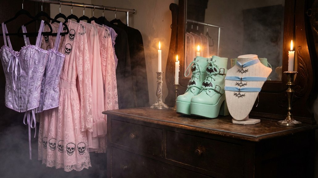 pastel goth diy fusion