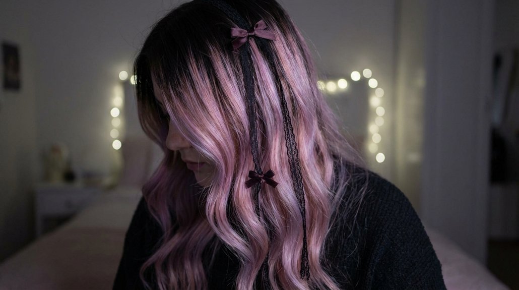 pastel gothic hair fusion