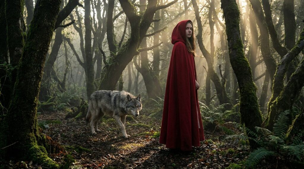 wolf and red maiden