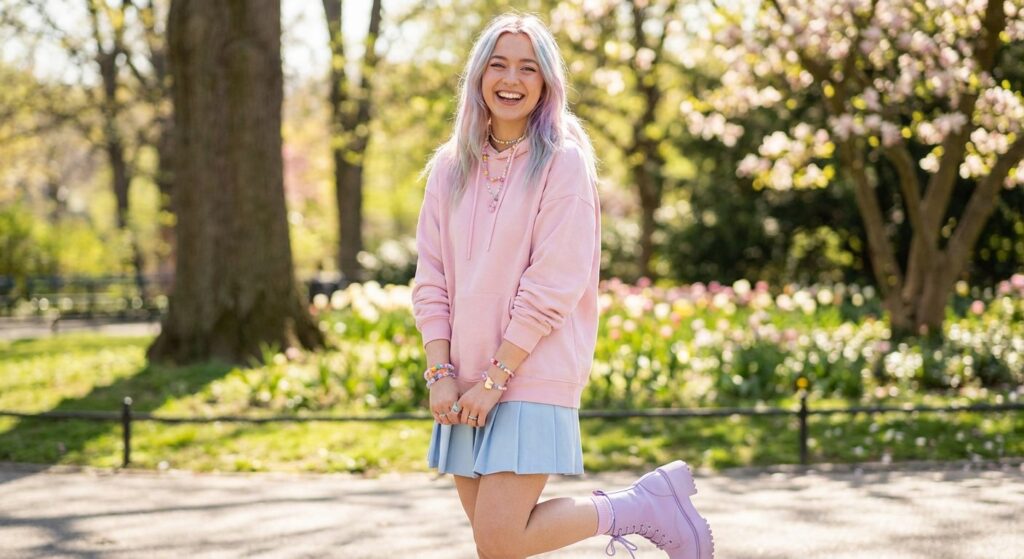 Enchanted E-Girl: Rocking Cute Spring Outfits for Online Dating Wins!