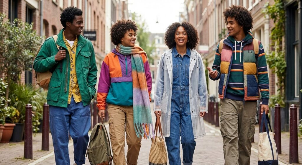 Spring Streetwear Sizzle: Lightweight Layers & Bold Color Outfits