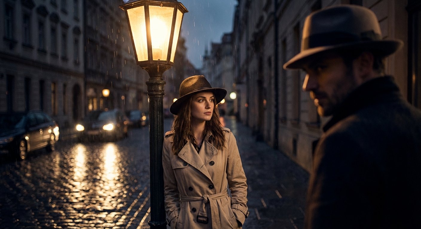 Shadows & Spring Showers: A **Film Noir Fashion** Roleplay