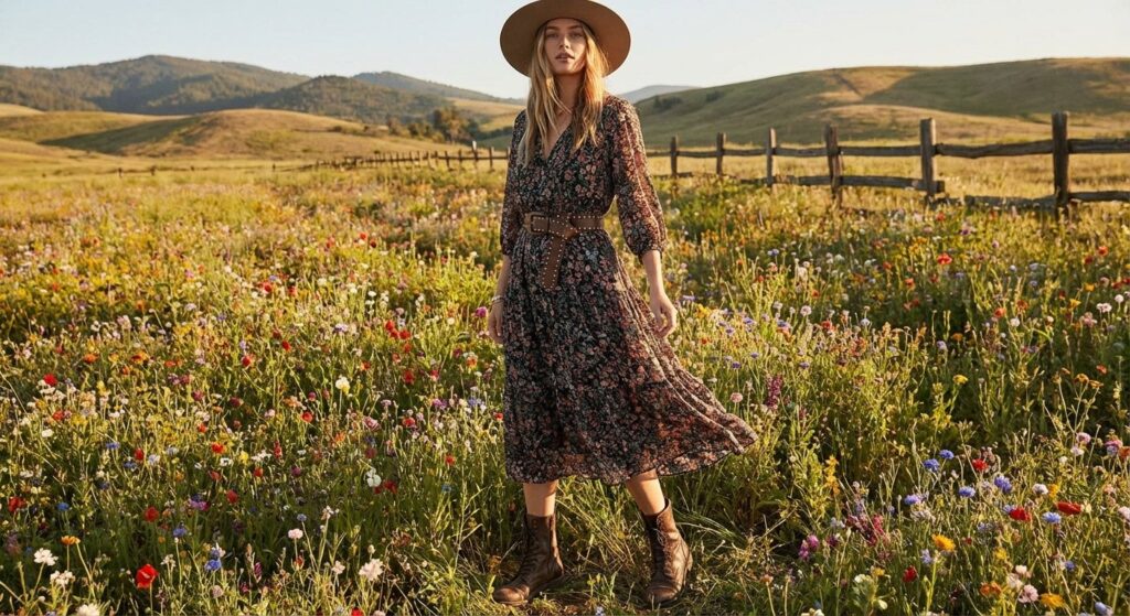 Springtime Punk Rebellion: Floral Fashion with Studs & Spikes