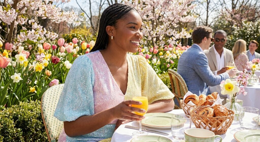 Spring Glamour: Dazzling Easter Brunch Outfits & Sparkling Celebrations