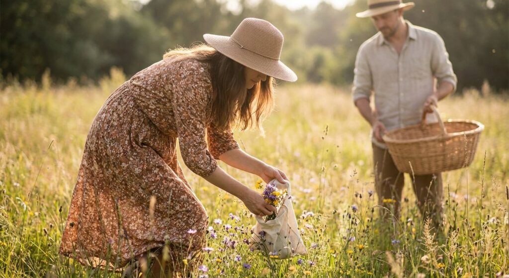 Spring Date Outfits: A Blooming Romance with Florals and Foraging
