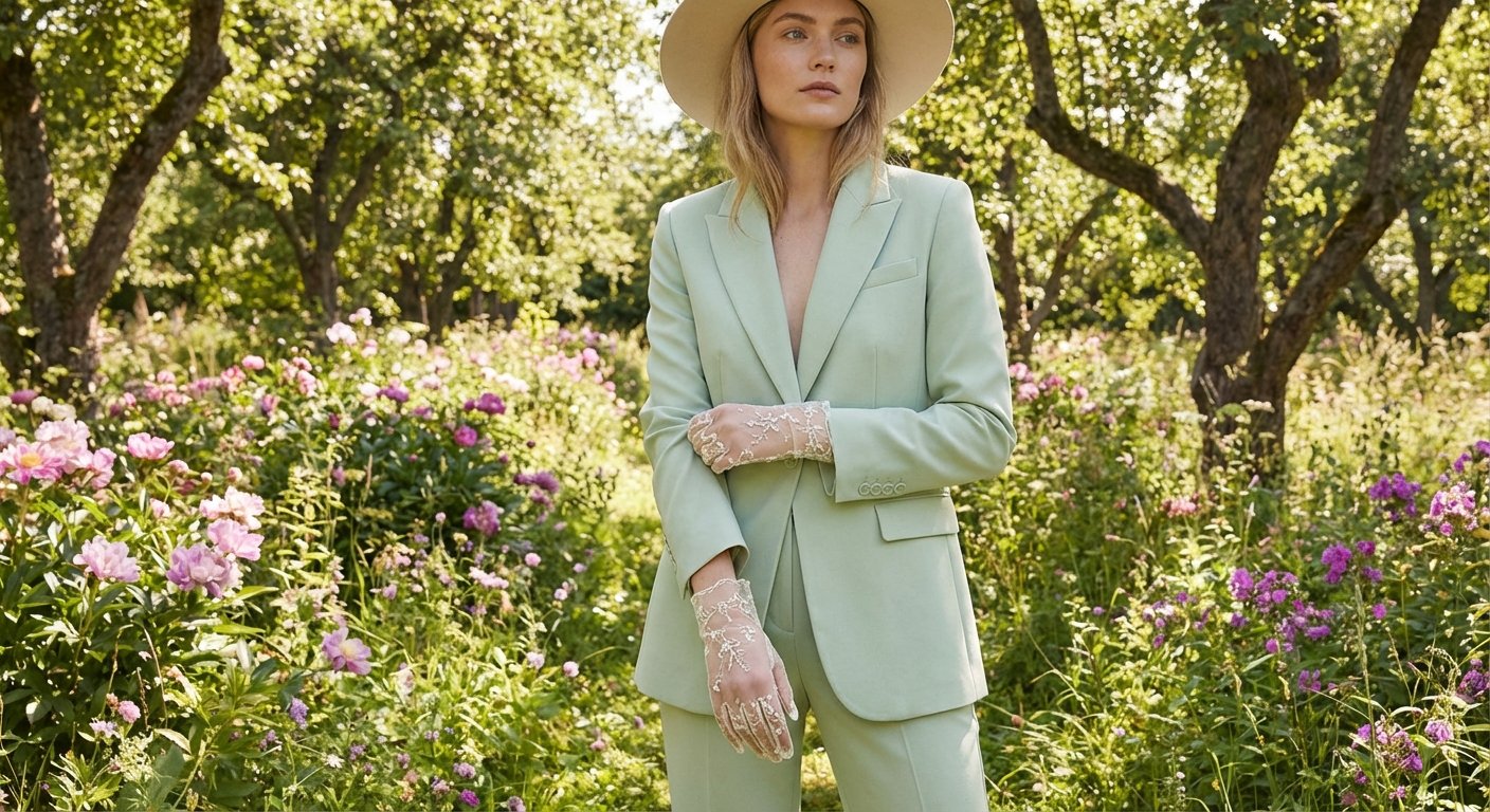 The Sorceress & The Socialite: A Springtime Spell of Style (Lace Gloves, Power Suits & Hidden Charms)