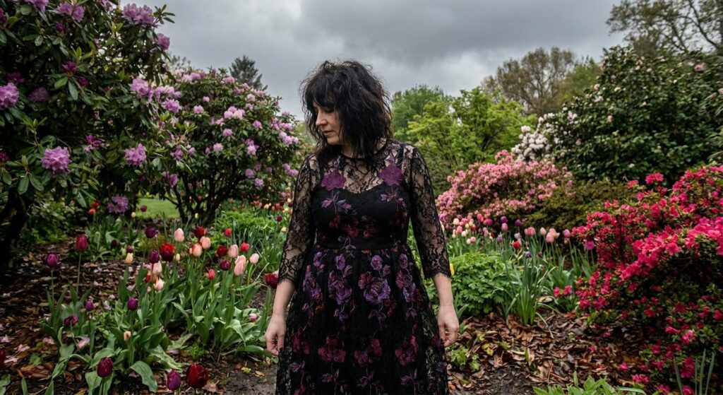 Spring Goth: Romantic Lace & Dark Florals for a Hauntingly Beautiful Easter