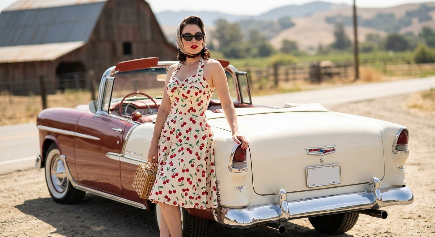 Summer Rockabilly: Cherry Prints, Car Shows & Classic Cool