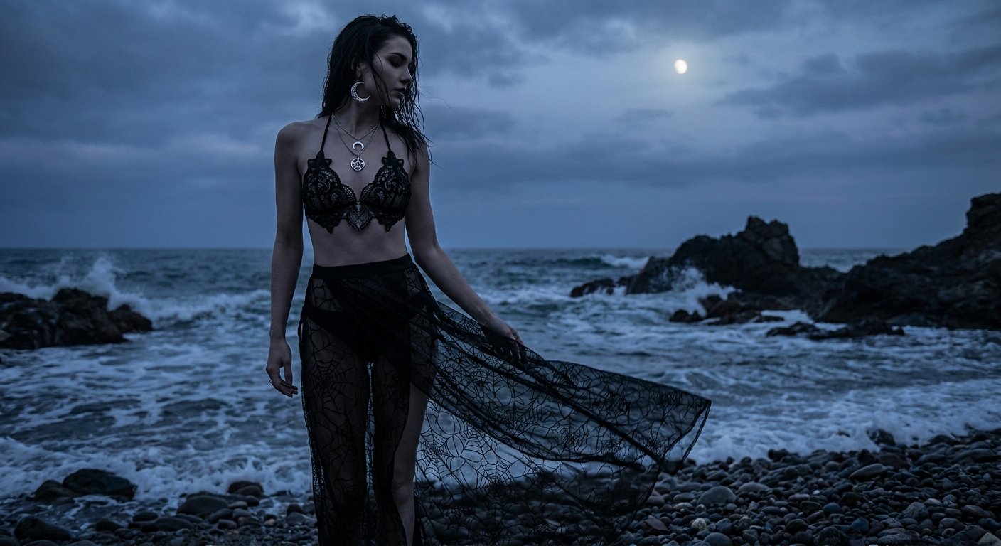 Embodying the Sea-Witch: Dark Aesthetic Summer Fashion Trends for the Goth Soul