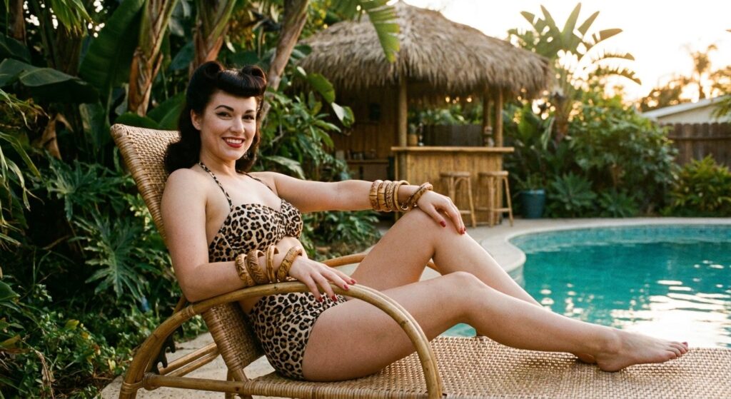 The Atomic-Era Tiki Queen: A Summer Rockabilly Guide to Mid-Century Tropical Style