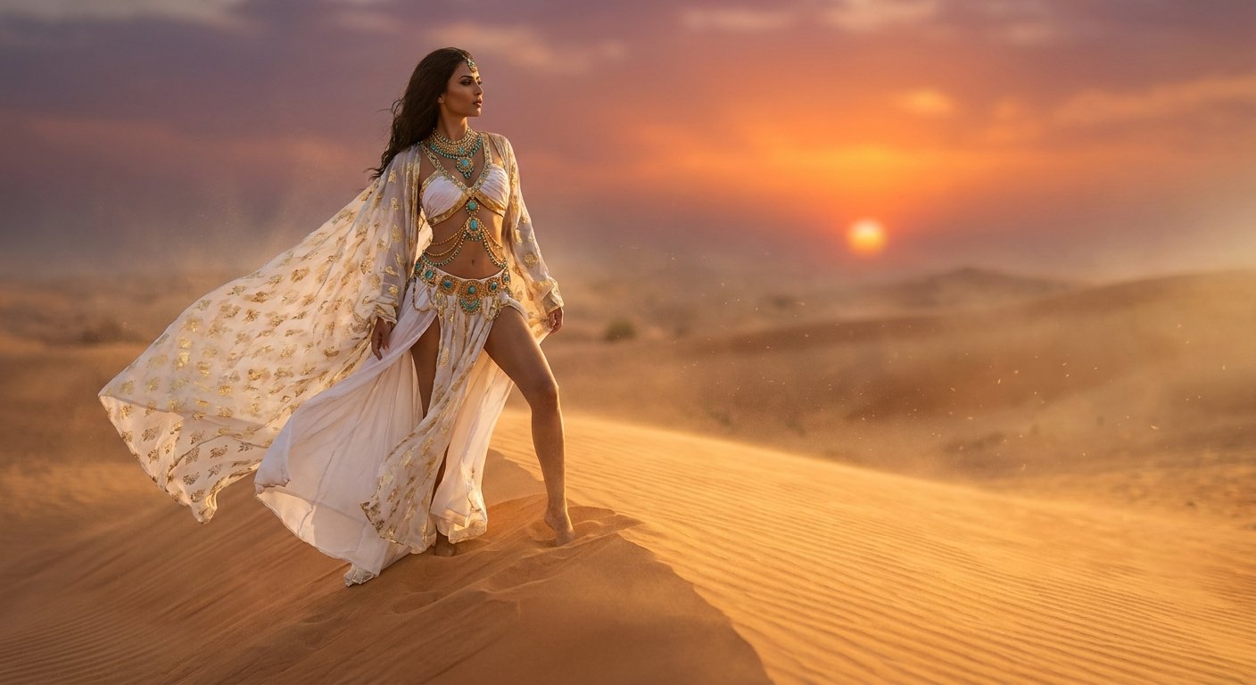 The Celestial Nomad: Mystical Summer Fashion Trends and Desert Supernatural Roleplay